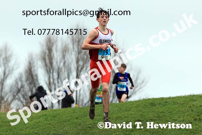 Boys under-13s 2023 North Eastern Cross Country Champs., Temple Park, South Shields. Photo: David T. Hewitson/Sports for All Pics